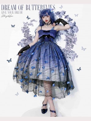 Dream Of Butterflies Classic Lolita Dress by Sleeping Dream (SPD01)